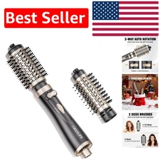Rotating Hair Dryer Brush for Effortless Styling - 2 Sizes & Ionic Technology