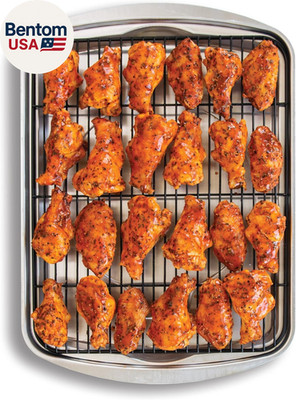 Oven Crisp Baking Tray 2Pc Set Includes Pan and Rack; Natural Aluminum for Air F