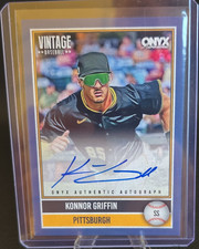 Onyx Vintage Baseball Konnor Griffin Pittsburgh Autograph Serial #44/100