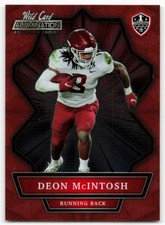 2021 Deon McIntosh Wild Card Alumination NIL Rookie Orange