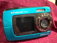 Polaroid  iF045  Digital Camera  14.0 MP  Blue  Dual  LCD  Water Proof
