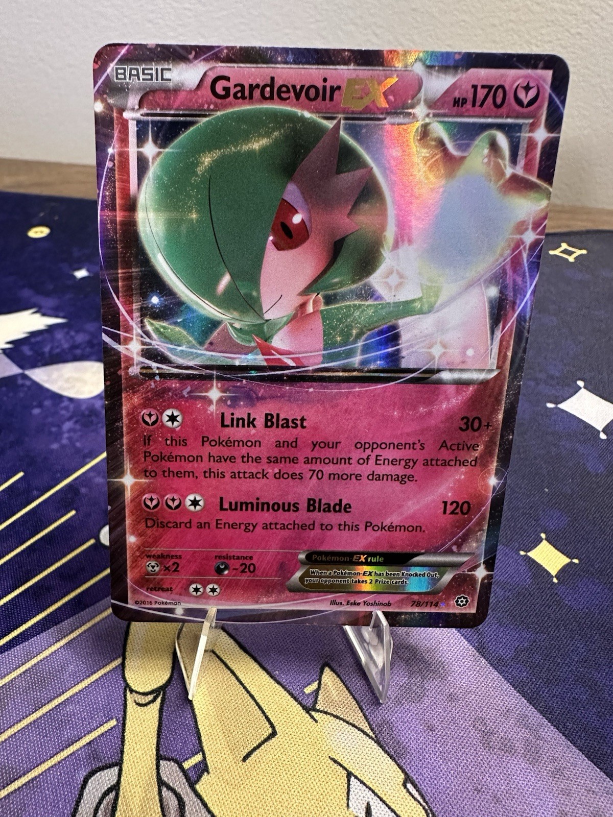 Pokémon TCG Gardevoir EX XY Steam Siege Holo Card 78/114 LP