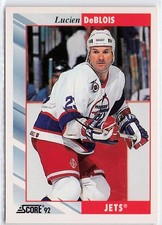 1992-93 Score #371 Lucien DeBlois Winnipeg Jets