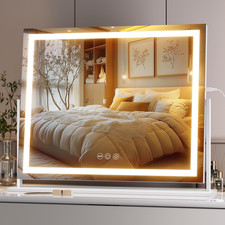 Hasipu Vanity Mirror Lights 23.6 X 18.1 Led Makeup Mirror Light Up Mirror Smart