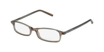 NEW GHOST PEACOCK EYEWEAR JD BROWN PLASTIC RECTANGULAR FULL-RIM WOMENS 48-18-0