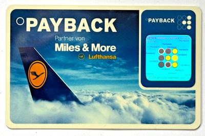 Alte Payback-Karte Miles & More Lufthansa (Nr. 1)    Einzelkarte   ungebraucht