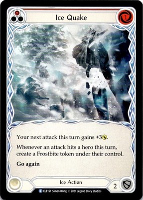 Ice Quake (Red) NM/M R ELE151 Tales of Aria Flesh and Blood