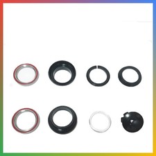 Threadless Bike Headset 1-1/8 Inch 28.6mm Fork 34mm Head Tube Aluminum Black
