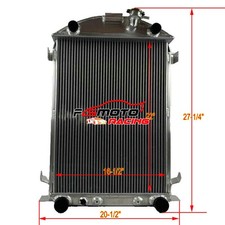 3 Row Aluminum Radiator For 1930 1931 Ford Model A Flathead Conversion At