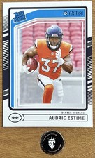 Audric Estime 2024 Panini Donruss Base Set Rated Rookie #335 Denver Broncos