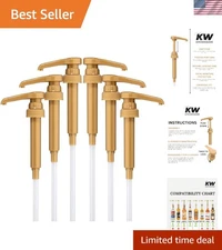 Syrup Pumps, 6-Pack | Fits 750 Ml/25.4 Oz Torani, Davinci, and Jordan Skinny Bot