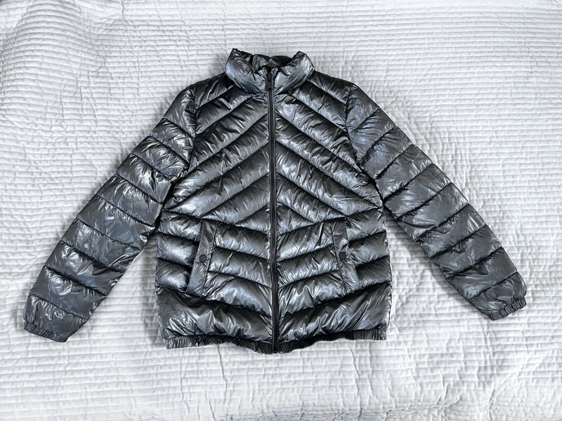 Zara Puffer Jacket Kids Girls M 10 Silver Insulated Quilted