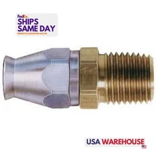 Aeroquip FCM3088, One #4 1/8in Tfe Hose End Steel Brass Performance Racing Parts