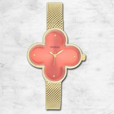 Oozoo Metall Damen Uhr Analog Quarzuhr Armband gold Timepieces UOC11529