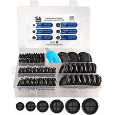 55Pcs Rubber Grommets kit, Firewall Hole Plugs in 6 Assorted Sizes 5/8",13/16