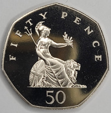 1988 Elizabeth II - Proof 50p Fifty Pence Great Britain UK Coin