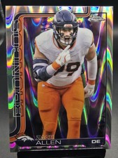 2025 Topps Chrome #95 Zach Allen Raywave Refractor - Denver Broncos
