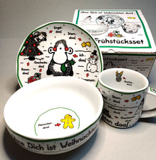 Sheepworld Frühstücksset „Ohne Dich ist Weihnachten doof“ – 3-teilig, OVP