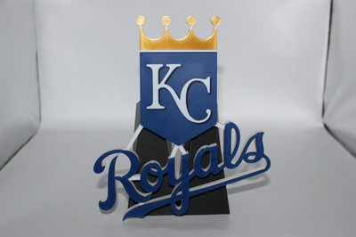 Kansas City Royals 3D printed Logo Sign Wall Desk Shelf Art