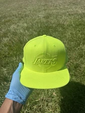 Mitchell & Ness Lakers Neon Green SnapBack- Limited Edition