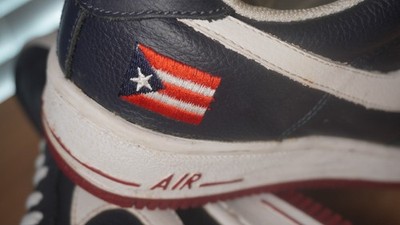 VINTAGE NIKE Air Force 1 Puerto Rico 2002 Size 10.5 624040 411  