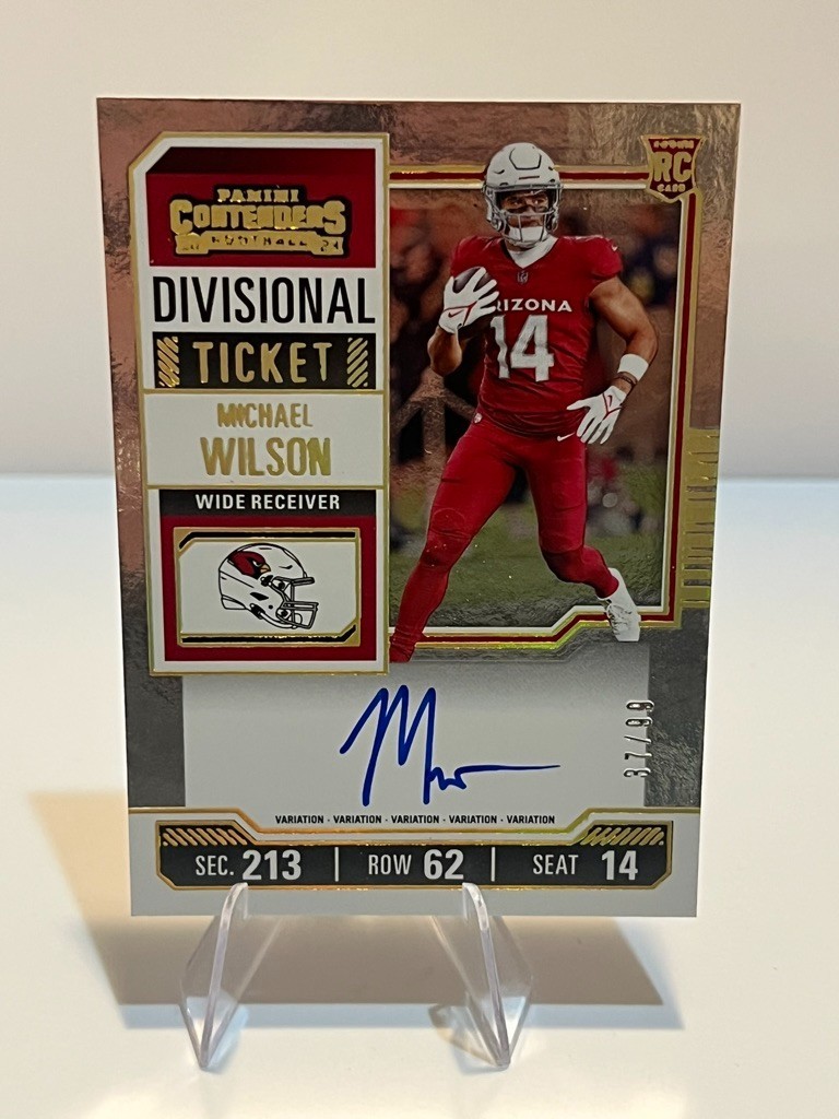 Michael Wilson 2023 Panini Contenders Divisional Ticket Variation Auto 37/99