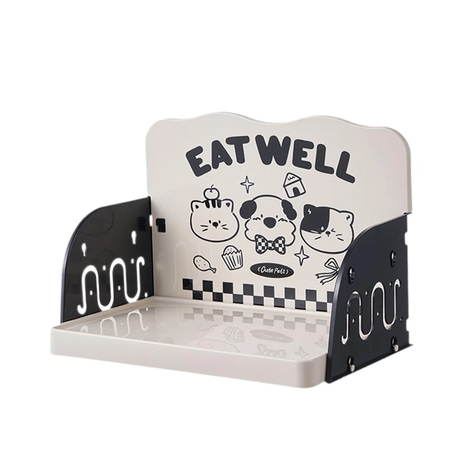 Cat Feeding Table Accessories for Food and Water Pet Bowl Stand Indoor Cats Dish