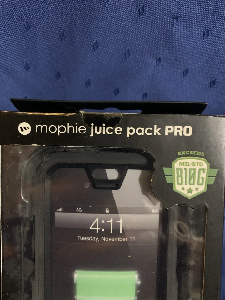 Funda Mophie Juice Pack Pro para iPhone 4 y 4s Negra, Funda Batería con Clip para Cinturón Foto 2 de 4