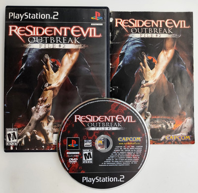 Resident Evil Outbreak File 2 (Sony PlayStation 2 PS2, 2005) COMPLETE CIB Tested