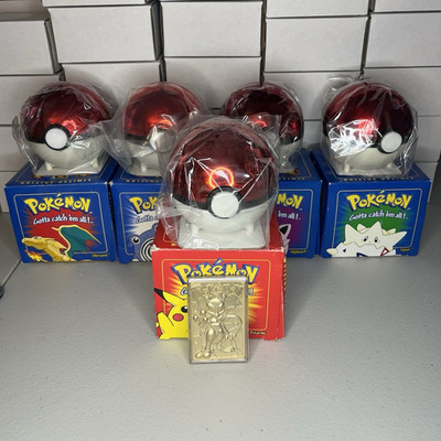 Pokémon Limited Edition 23K Gold-Plated Card w/ Box, Sealed W/ COA, Full Set