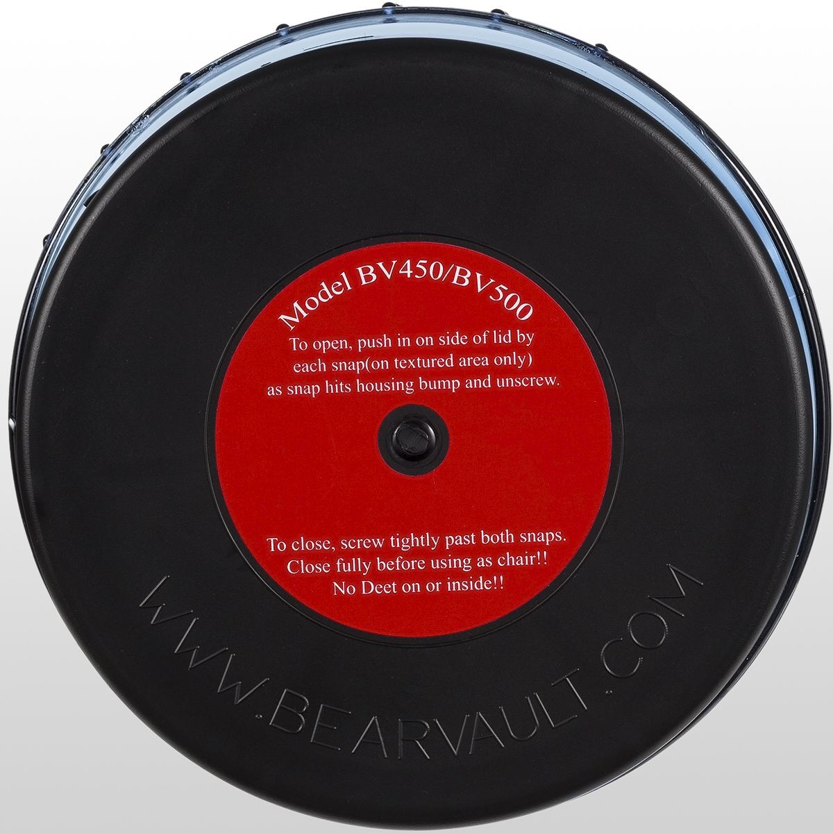 Bear Vault BV450 Solo Bear Resistant Food Canister Transparent Blue, 440cu in