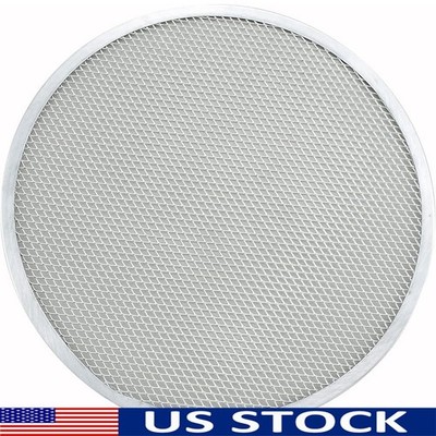 Aluminum Round Pizza Pan Oven Safe Non Stick 14 Inch Kitchen Baking Tray New