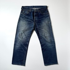 Levi's 501XX 1955 Model Jeans W33 L28 Blue, USA Made, Big E Selvedge Vintage