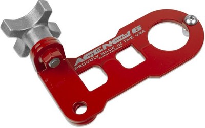 Agency 6 Jack Handle Keeper Lock for Hi-Lift Jacks - Red Powder coat
