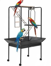64'' H Inch Birdcage Stand Play Center with Perches and Ladders, Indoor Outdo...