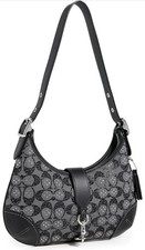 Coach Hamptons Hobo Bag Crystal Signature Jac...