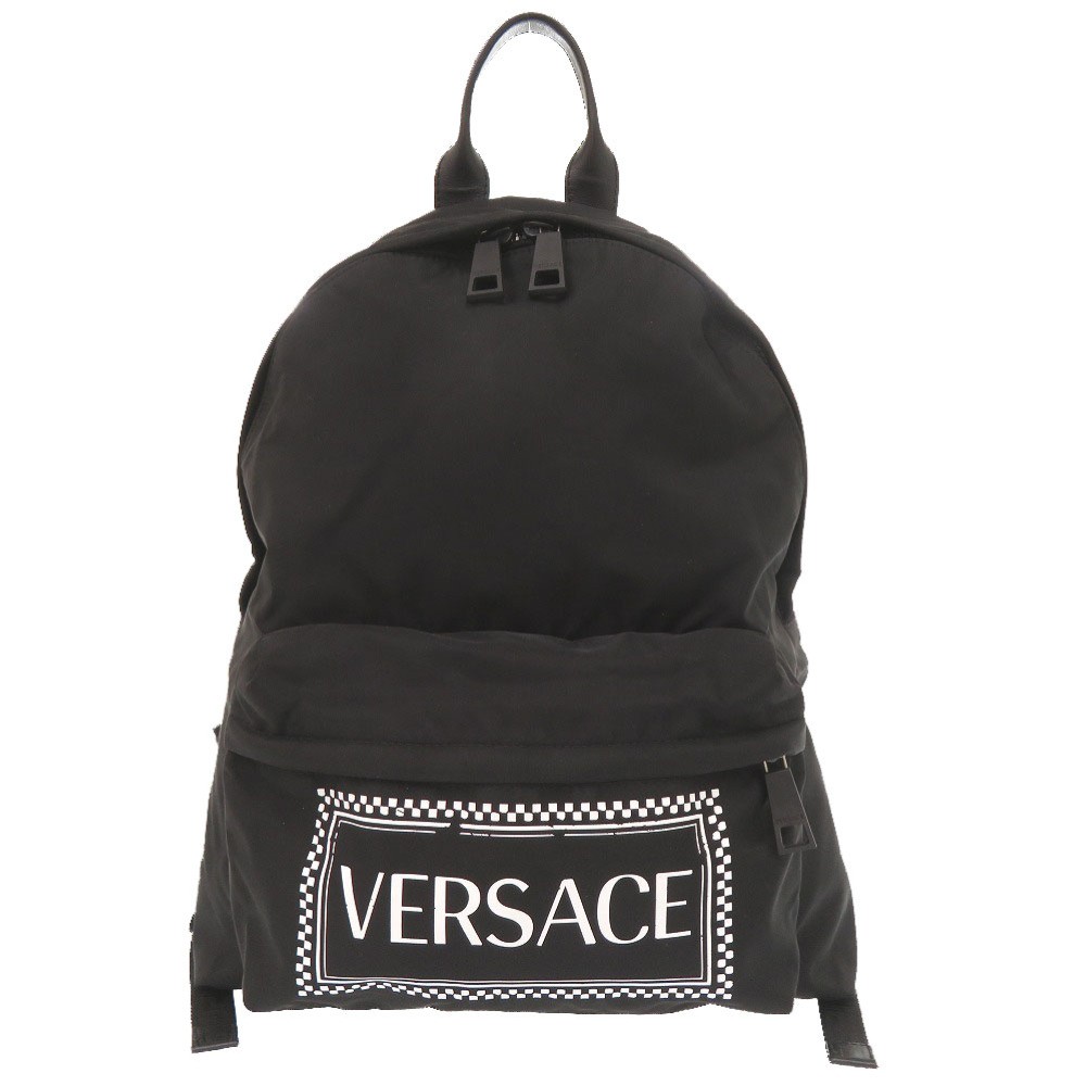 AUTHENTIC Gianni Versace logo Backpack-Daypack Bl… - image 1
