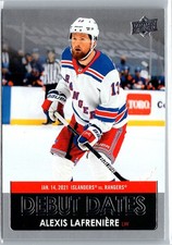 2021-22 Upper Deck Debut Dates Alexis Lafreniere #DD-1