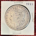 1883 Morgan Silver Dollar, Philadelphia Mint, Circulated, 90% Silver US Coin