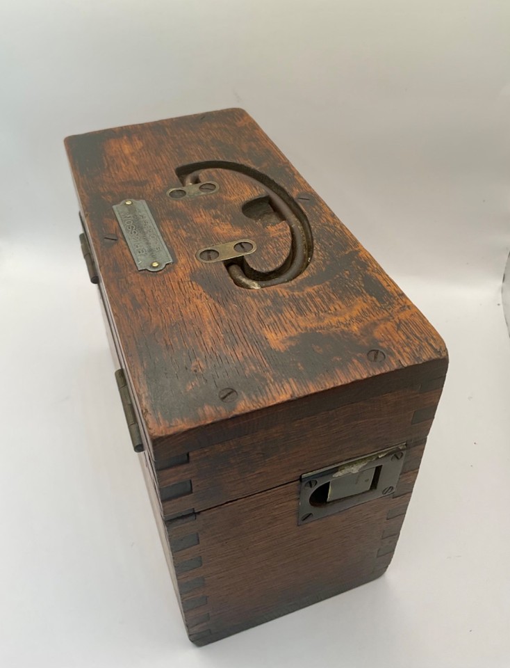 Vintage Ericsson Budapest Telephone Line Technician's Wooden Tool Box c ...