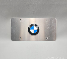 Bmw Oem Roundel Marque License Stainless Steel Brushed Plate 082112 Size 12x6