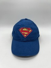 Youth Superman DC Comics Adjustable Hat Cap Baseball Child Kids Boys Girls Blue