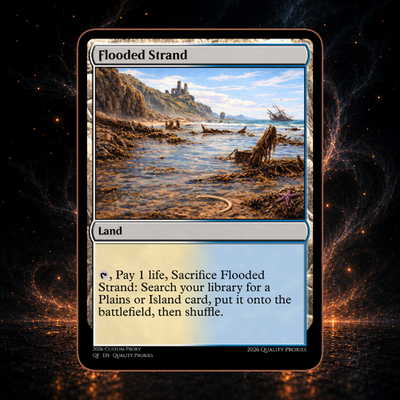 #ad Flooded Strand Custom MTG card $3.97