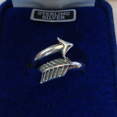 size 6.5 Sterling Silver Pi Beta Phi 16mm Arrow Shape Sorority Ring