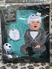 Nightmare Before Christmas Jack Skellington Infant Halloween Costume 3-6 Months