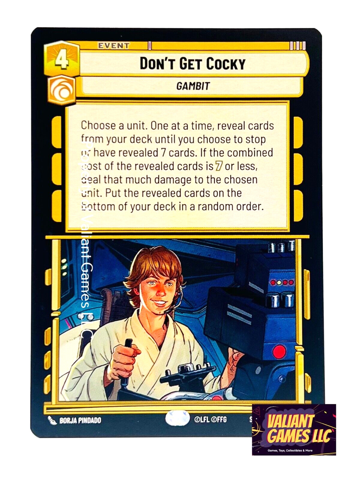 Star Wars Unlimited Don't Get Cocky #223 Spark of Rebellion