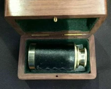 BRASS TELESCOPE WITH ROSE WOODEN BOX MARITIME TELESCOPE LOT OF 20 UNIT 