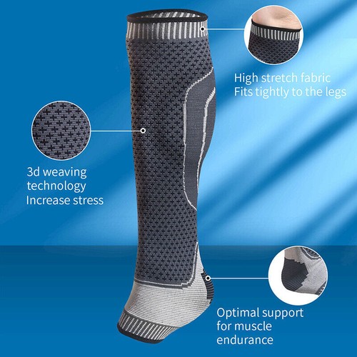 Calf Compression Sleeve Ankle Brace Leg Support Socks Foot Fasciitis Pain Relief - Picture 13 of 14