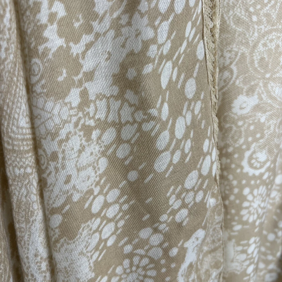 Chicos Capa Chal Blanco Bordado Forrado con Lentejuelas Foto 3 de 4