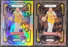 ZIA COOKE 2024 Panini Prizm Monopoly WNBA SILVER PRIZM HOLO #69 & Base SPARKS